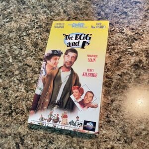 The Egg and I VHS Movie Classic Film Starring Claudette Colbert Fred MacMurray